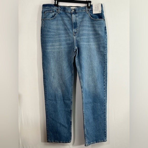 Abercrombie & Fitch Denim - NWT Abercrombie & Fitch 34, 18 L Long 90s Straight Ultra High Rise Distressed